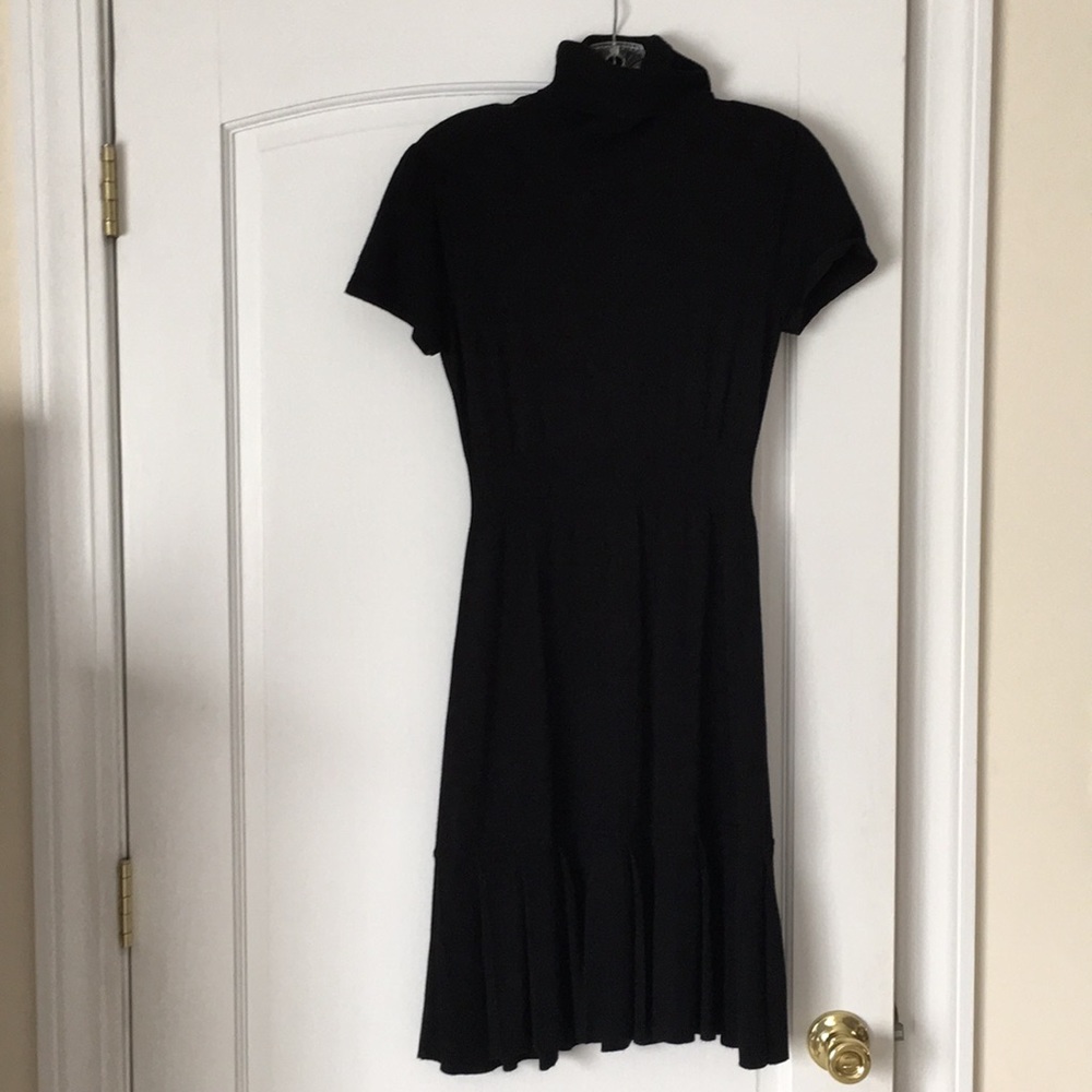 Turtleneck sweater dress black